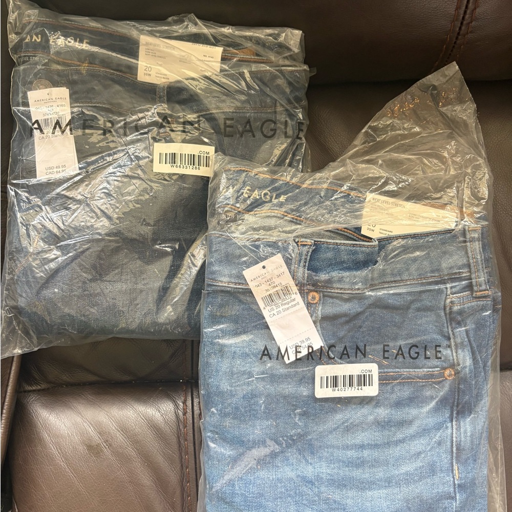 American Eagle Outfitters Flare Jeans - Dark Blue - Picture 2 of 6
